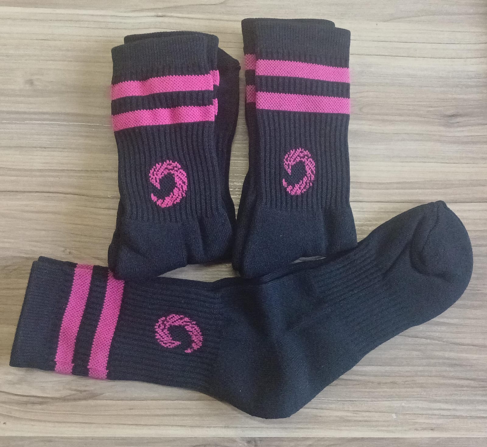 MEDIA NEGRA/FUCSIA DAMA